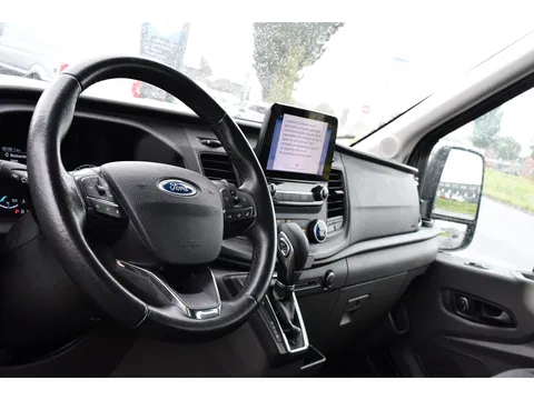 Ford Transit 2.0 TDCI L2H2 DC Raptor Grill Camera, Cruise, Carplay, Stoelverwarming, 130pk, Automaat, Multimedia, 2 x Schuifdeur, Uniek!