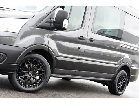 Ford Transit 2.0 TDCI L2H2 DC Raptor Grill Camera, Cruise, Carplay, Stoelverwarming, 130pk, Automaat, Multimedia, 2 x Schuifdeur, Uniek!
