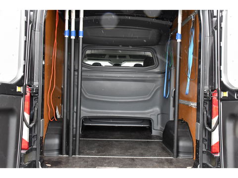 Ford Transit 2.0 TDCI L2H2 DC Raptor Grill Camera, Cruise, Carplay, Stoelverwarming, 130pk, Automaat, Multimedia, 2 x Schuifdeur, Uniek!