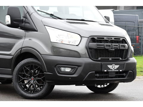 Ford Transit 2.0 TDCI L2H2 DC Raptor Grill Camera, Cruise, Carplay, Stoelverwarming, 130pk, Automaat, Multimedia, 2 x Schuifdeur, Uniek!
