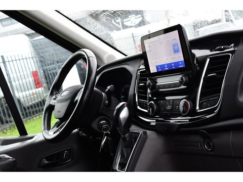 Ford Transit 350 2.0 TDCI L3H2 Black Edition Camera, Cruise, Carplay, 185pk, Xenon, Multimedia, Automaat, Trekhaak, Sensoren, Uniek!