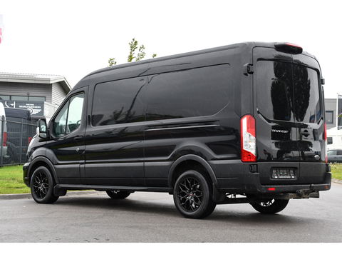 Ford Transit 350 2.0 TDCI L3H2 Black Edition Camera, Cruise, Carplay, 185pk, Xenon, Multimedia, Automaat, Trekhaak, Sensoren, Uniek!