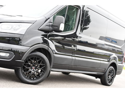 Ford Transit 350 2.0 TDCI L3H2 Black Edition Camera, Cruise, Carplay, 185pk, Xenon, Multimedia, Automaat, Trekhaak, Sensoren, Uniek!