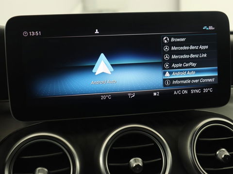 Mercedes-Benz C-Klasse 200 Business Solution AMG | Leder | Carplay | Navigatie | Stoelverwarming | Camera | Adaptive cruise | Full LED | LMV 18 inch