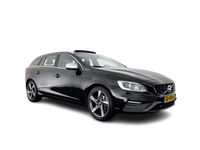 Volvo V60 - 2.4 D6 Twin Engine R-Design Aut. *PANO | LEATHER-ALCANTARA | BI-XENON | MEMORY-PACK | HEATED-COMFORTSEATS | NAVI-FULLMAP | CAMERA | PRIVACY-GLASS | ECC | PDC | CRUISE | 18''ALU*