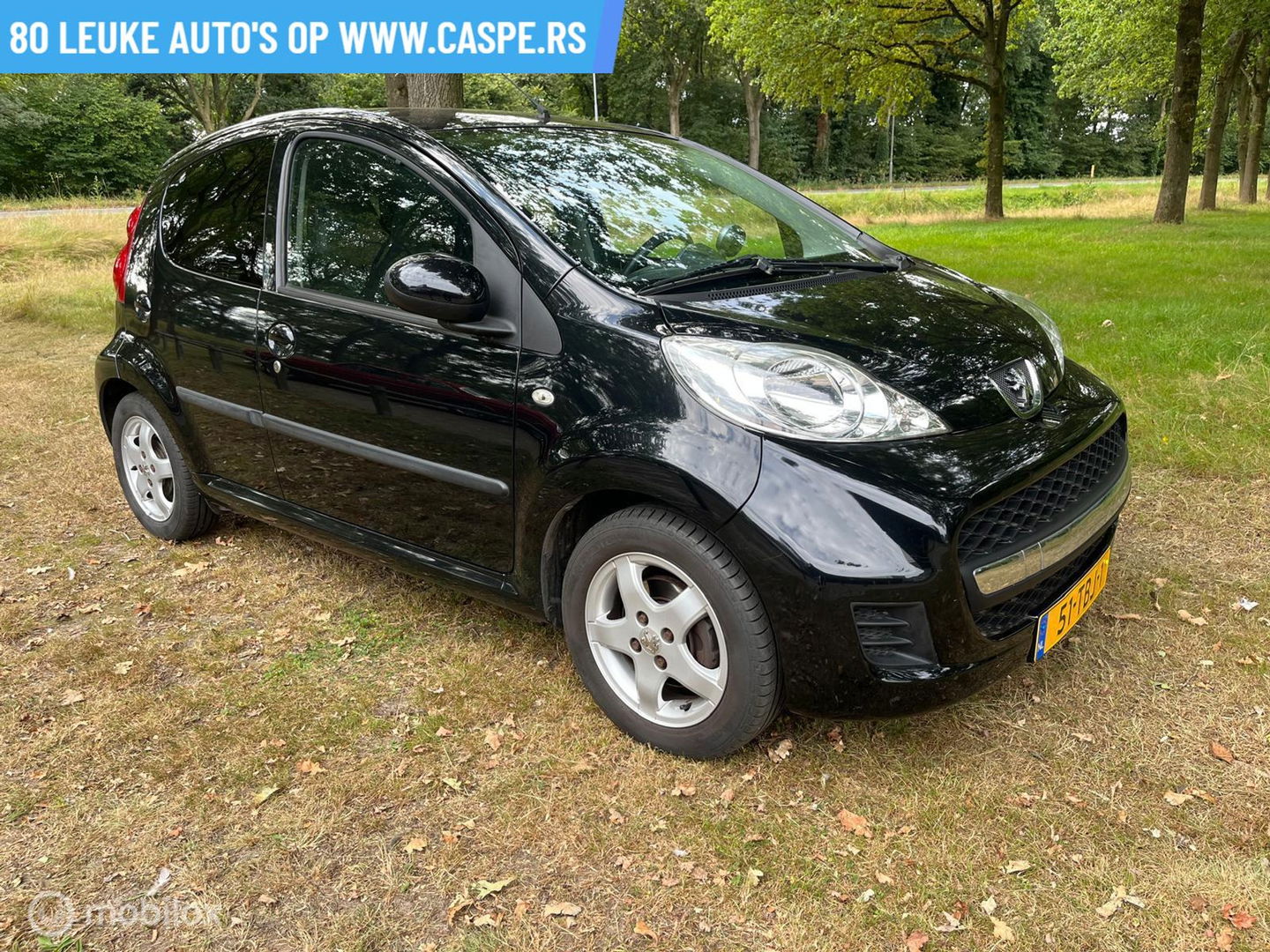 Peugeot 107 1.0-12V Black & Silver - AIRCO - 5D - APK 09/26