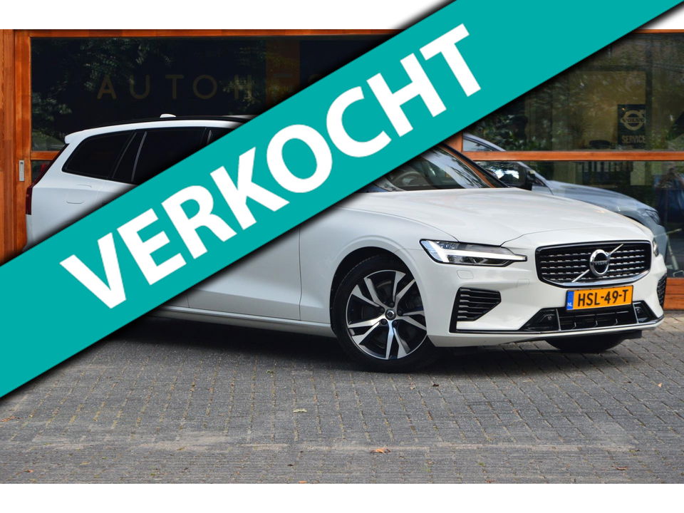 Volvo V60 T6 Hybride AWD R-Design Long Range | Stoel + Stuurverwarmd | Apple CarPlay | Camera | Leer | Parkeersensoren rondom |