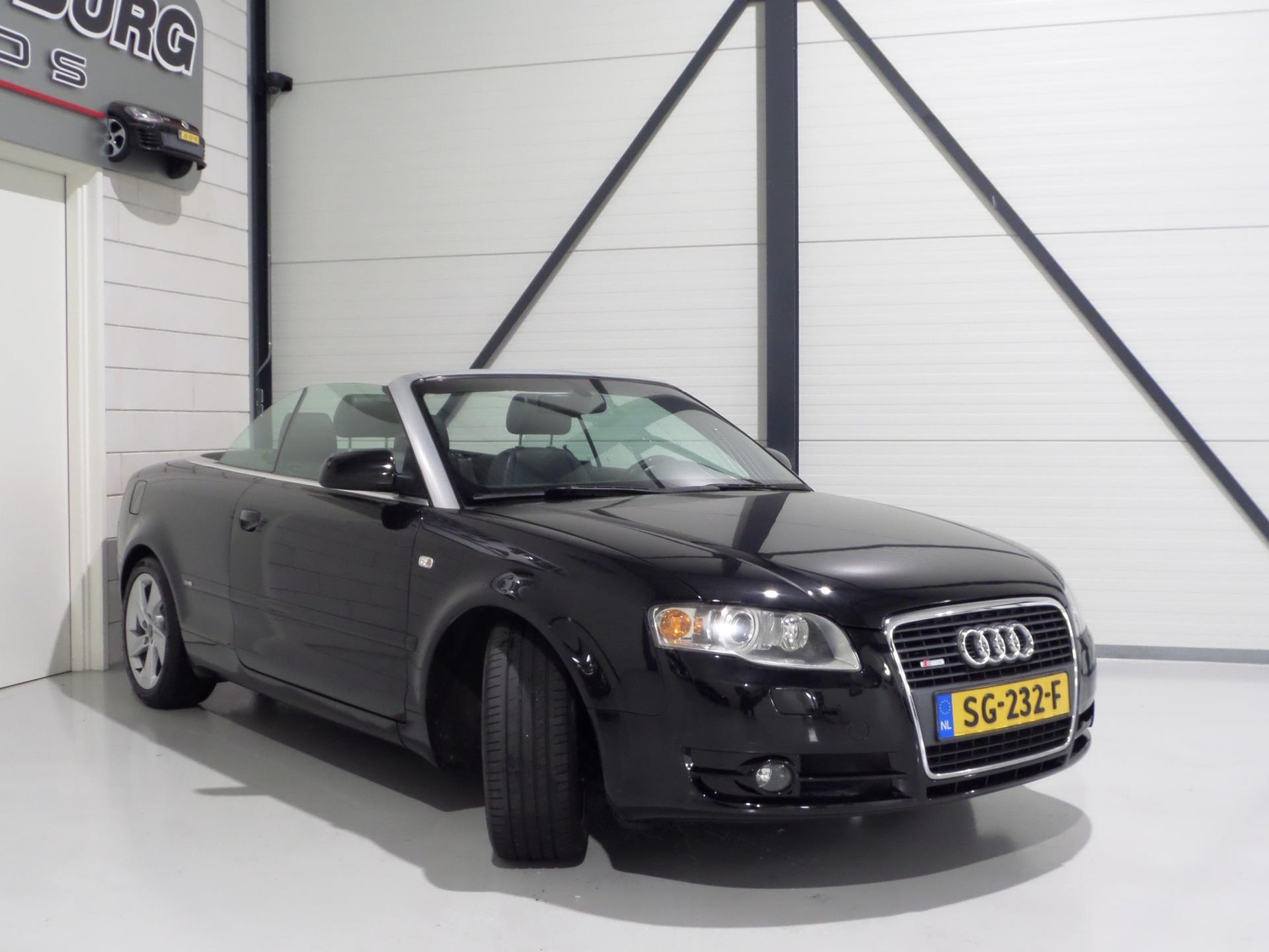 Audi A4 Cabriolet 2.0 TFSI S-Line "Automaat" Leer Xenon Stoelverwarming Bose Cruise-control Youngtimer in uniek mooie staat!
