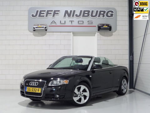 Audi A4 Cabriolet 2.0 TFSI S-Line "Automaat" Leer Xenon Stoelverwarming Bose Cruise-control Youngtimer in uniek mooie staat!