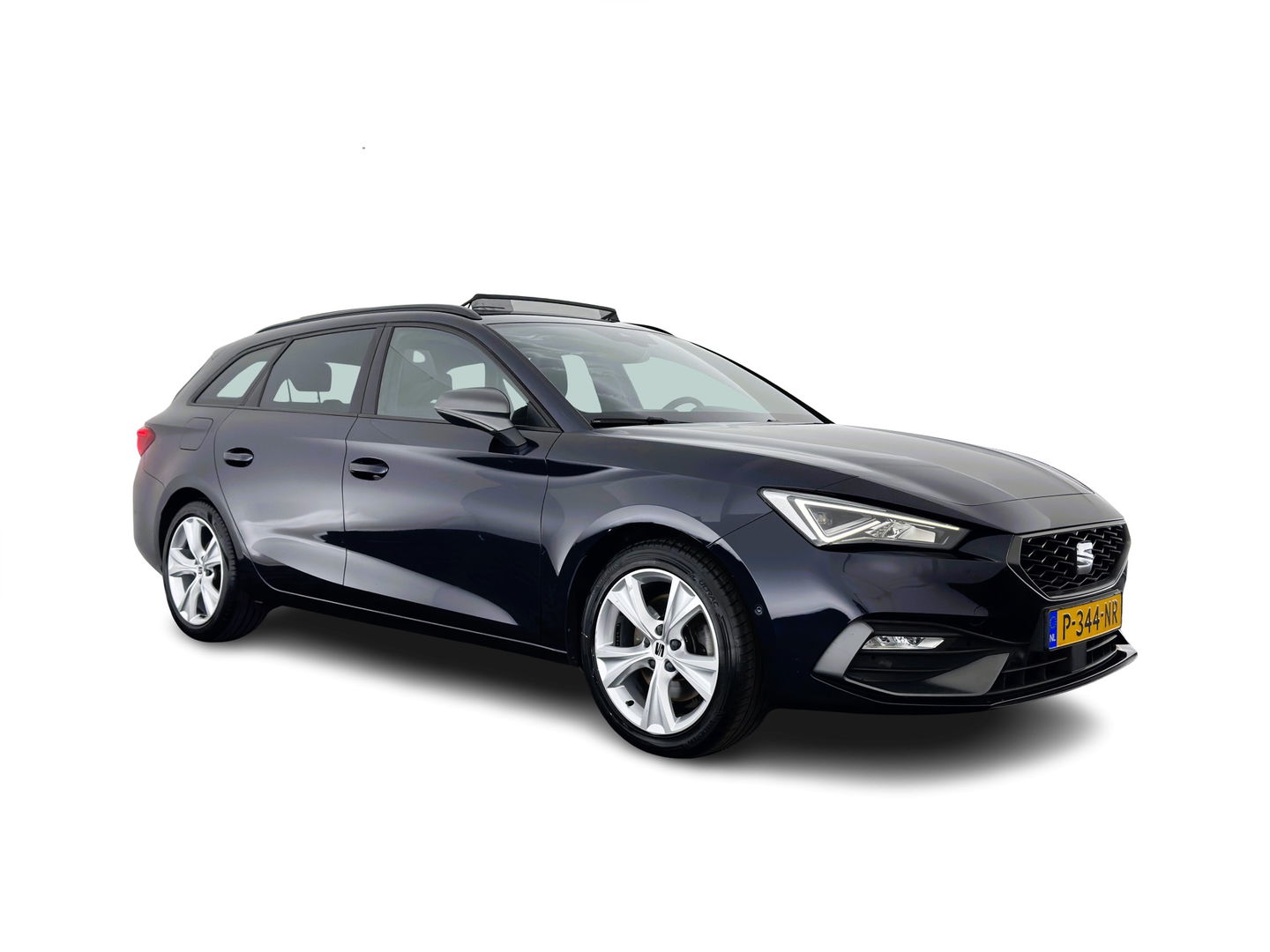 SEAT Leon Sportstourer 2.0 TDI FR Business Intense (INCL-BTW) Aut.  *PANO | FULL-LED | ADAPTIVE-CRUISE | DIGI-COCKPIT | NAVI-FULLMAP | LEATHER-MICROFIBRE | CARPLAY | KEYLESS | SHIFT-PADDLES | SPORT-SEATS | AMBIENT-LIGHT | CAMERA | 17''ALU | T
