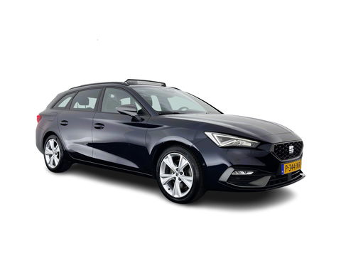 SEAT Leon Sportstourer 2.0 TDI FR Business Intense (INCL-BTW) Aut.  *PANO | FULL-LED | ADAPTIVE-CRUISE | DIGI-COCKPIT | NAVI-FULLMAP | LEATHER-MICROFIBRE | CARPLAY | KEYLESS | SHIFT-PADDLES | SPORT-SEATS | AMBIENT-LIGHT | CAMERA | 17''ALU | T
