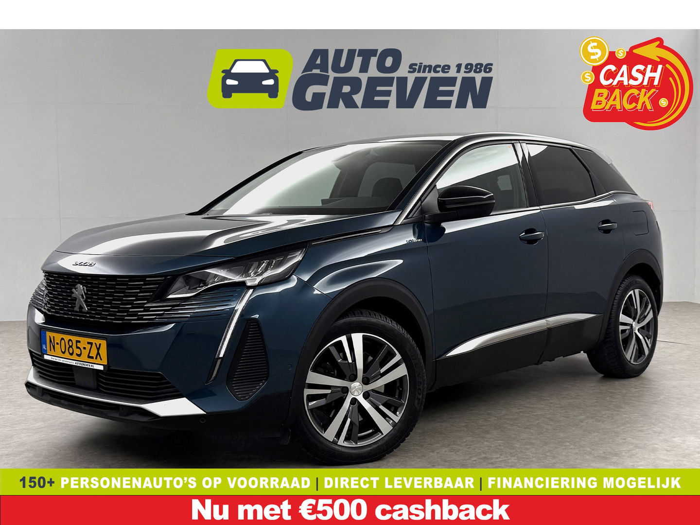 Peugeot 3008 1.6 Hybrid 222PK Allure | 360° | Carplay | Virtual  | LED | Trekh | Dodehoek