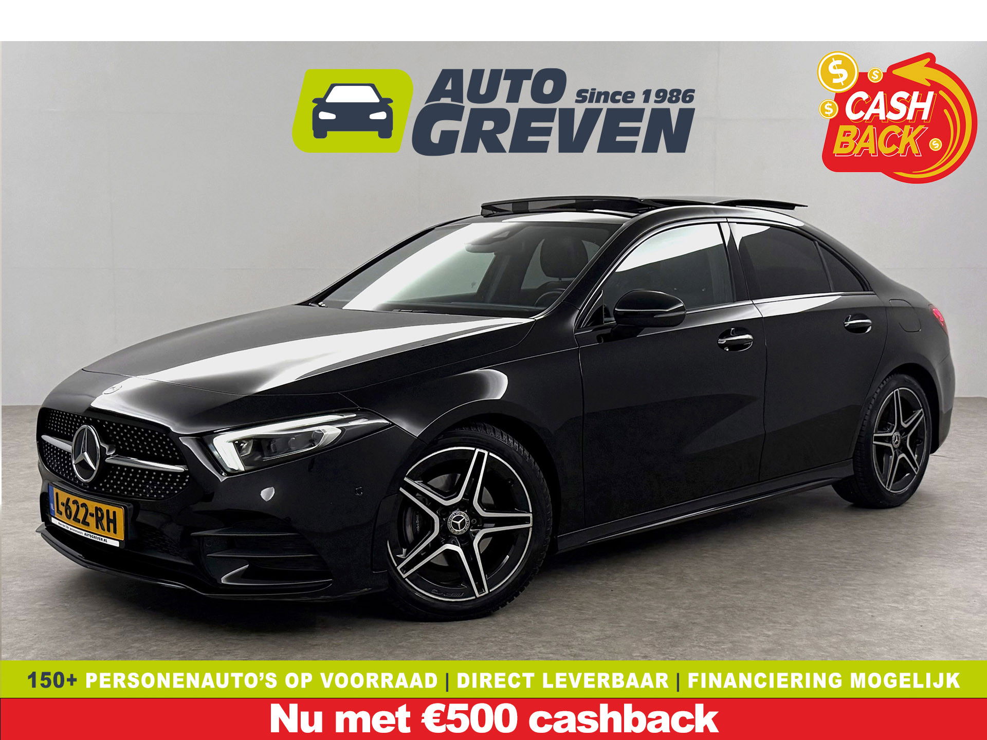 Mercedes-Benz A-Klasse 180 AMG | Panoramadak | Sfeerverl. | Burmester | Camera | Virtual Cockpit | LED | Memory seats