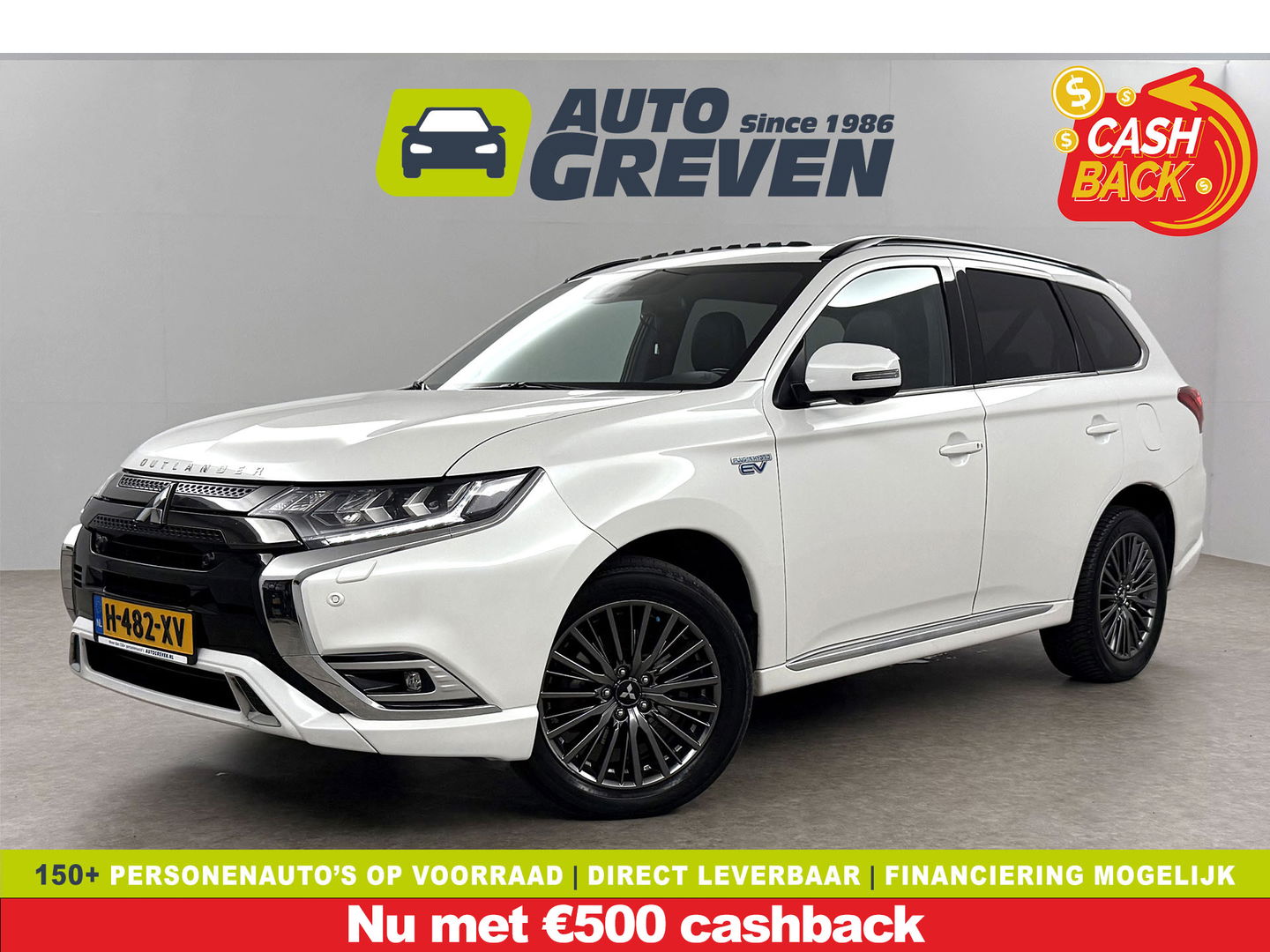 Mitsubishi Outlander 2.4 PHEV 210PK S-Edition 4WD | Pano | Parelmoer | 360° | LED | Carplay | Cruise | Stuur/Stoelverw. l Dodehoek