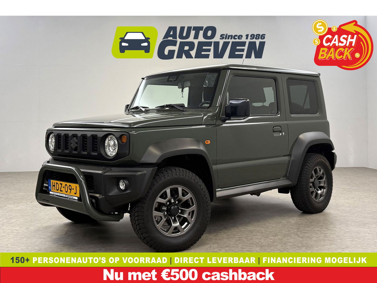 Suzuki Jimny 1.5 Style | 4x4 | AWD | 4 Persoons | Bullbar | Cruise | Navigatie | 15"LMV | Stoelverwarming