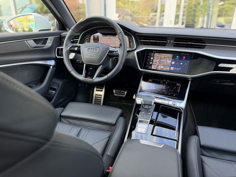 Audi A6 Avant 50 TFSI e quattro 299PK S edition |Pano|B&O|ACC|360Cam|Leer|HD Matrix|Sfeer|20"|Trekhaak|S-Line|Zwart-optiek
