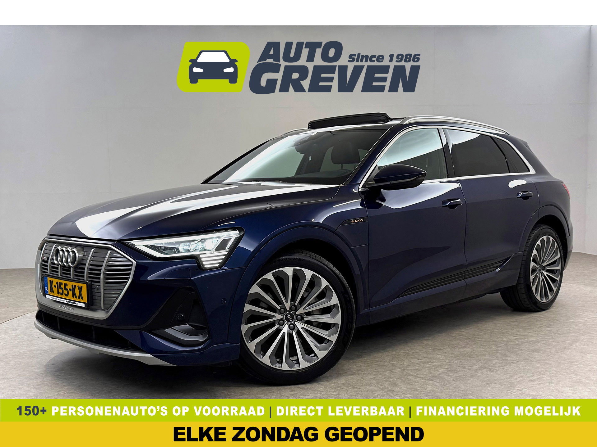 Audi e-tron 55 Quattro S-line 95 kWh | Pano | B&O | Virtual | Sfeerverl. | Trekh | Memory | NAP