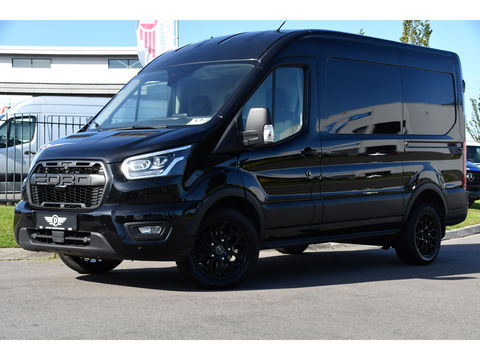 Ford Transit 350 2.0 TDCI L2H2 Limited Black Edition Cruise, Carplay, Xenon, 185pk, Automaat, Multimedia, Sensoren, NAVI, Uniek!