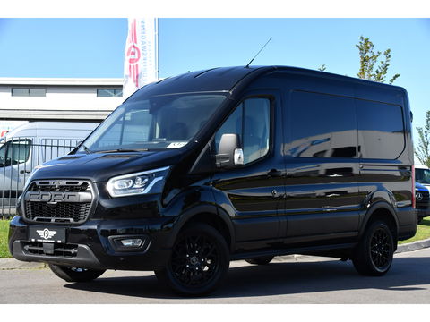 Ford Transit 350 2.0 TDCI L2H2 Limited Black Edition Cruise, Carplay, Xenon, 185pk, Automaat, Multimedia, Sensoren, NAVI, Uniek!