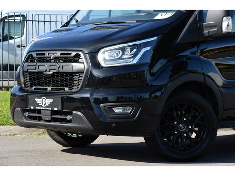 Ford Transit 350 2.0 TDCI L2H2 Limited Black Edition Cruise, Carplay, Xenon, 185pk, Automaat, Multimedia, Sensoren, NAVI, Uniek!
