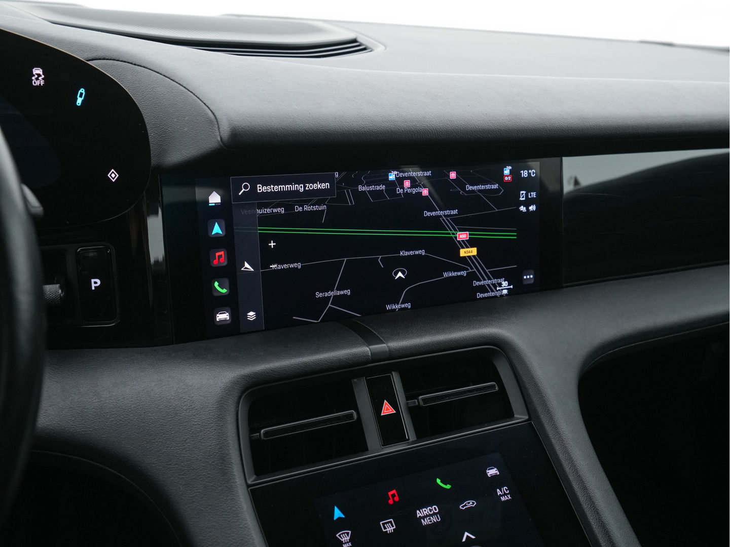 Porsche Taycan 79 kWh [3-Fase] {SOH-100%} (INCL-BTW) *LUXURY-LEATHER | FULL-LED | DIGI-COCKPIT | NAVI-FULLMAP | SPORTSEATS | ECC | CARPLAY | PDC | CRUISE | DAB | 19''ALU*