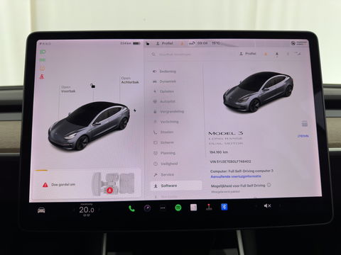 Tesla Model 3 Long Range AWD 75 kWh [ 3-Fase ] {SOH-89%} (INCL-BTW) Aut. *PANO | AUTO-PILOT | LUXURY-LEATHER | KEYLESS | FULL-LED | MEMORY-PACK | SURROUND-VIEW | DAB | CARPLAY | DIGI-COCKPIT | LANE-ASSIST | COMFORT-SEATS | TOWBAR | 18"ALU*