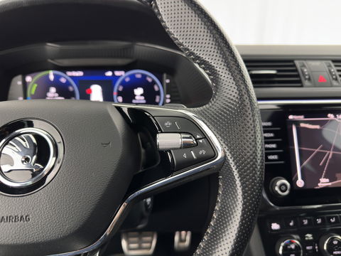 Škoda Superb Combi 1.4 TSI iV Plug-In Sportline Business {SOH-93%} (INCL-BTW) Aut. *PANO | LEATHER-ALCANTARA | FULL-LED | DIGI-COCKPIT | CANTON-SOUND | AMBIENT-LIGHT | CAMERA | NAVI-FULLMAP | DAB+ | KEYLESS | HEATED-SPORTSEATS | PRIVACY-GLASS | ECC | 19"ALU*
