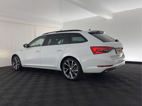 Škoda Superb Combi 1.4 TSI iV Plug-In Sportline Business {SOH-93%} (INCL-BTW) Aut. *PANO | LEATHER-ALCANTARA | FULL-LED | DIGI-COCKPIT | CANTON-SOUND | AMBIENT-LIGHT | CAMERA | NAVI-FULLMAP | DAB+ | KEYLESS | HEATED-SPORTSEATS | PRIVACY-GLASS | ECC | 19"ALU*