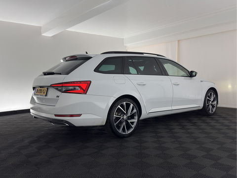 Škoda Superb Combi 1.4 TSI iV Plug-In Sportline Business {SOH-93%} (INCL-BTW) Aut. *PANO | LEATHER-ALCANTARA | FULL-LED | DIGI-COCKPIT | CANTON-SOUND | AMBIENT-LIGHT | CAMERA | NAVI-FULLMAP | DAB+ | KEYLESS | HEATED-SPORTSEATS | PRIVACY-GLASS | ECC | 19"ALU*