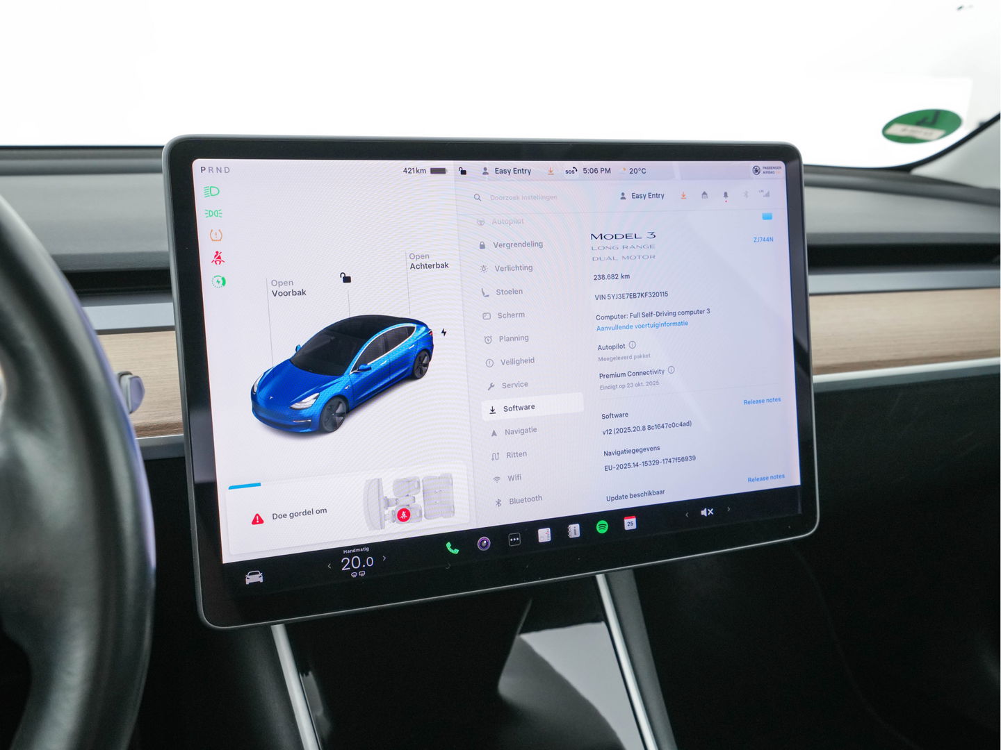 Tesla Model 3 Long Range AWD 75 kWh [3-Fase] {SOH-83%} (INCL-BTW) Aut. *PANO | AUTO-PILOT | LUXURY-LEATHER | KEYLESS | FULL-LED | MEMORY-PACK | SURROUND-VIEW | DAB | CARPLAY | DIGI-COCKPIT | LANE-ASSIST | COMFORT-SEATS | 18"ALU*