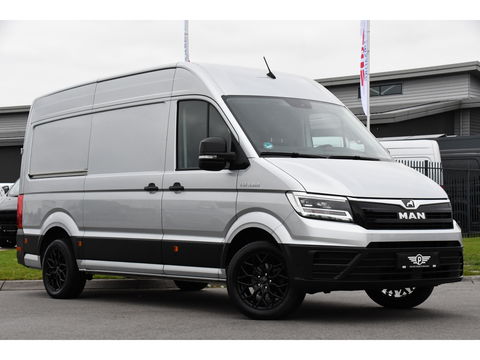 MAN TGE 35 2.0 L3H3 PB Edition Lucht geremd! Camera, 3500kg Trekhaak, Cruise, Carplay, LED, 165pk, Automaat, Multimedia, Uniek! lucht opbouw, markt, zwaar, luchhtrem, veldhuizen