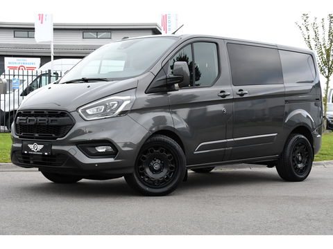 Ford Transit Custom 300 2.0 TDCI L1H1 DC Limited Raptor Edition Camera, Cruise, 130pk. Automaat, 2 x schuifdeur, Multimedia, Sensoren, Afneembare trekhaak, Uniek!