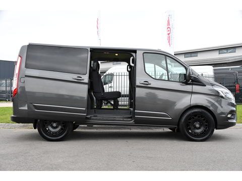 Ford Transit Custom 300 2.0 TDCI L1H1 DC Limited Raptor Edition Camera, Cruise, 130pk. Automaat, 2 x schuifdeur, Multimedia, Sensoren, Afneembare trekhaak, Uniek!
