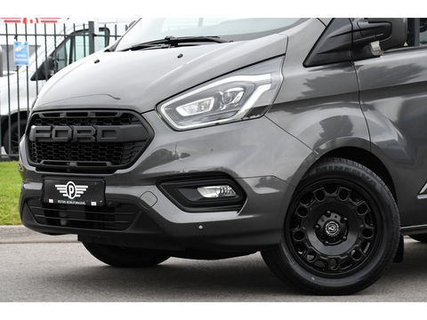 Ford Transit Custom 300 2.0 TDCI L1H1 DC Limited Raptor Edition Camera, Cruise, 130pk. Automaat, 2 x schuifdeur, Multimedia, Sensoren, Afneembare trekhaak, Uniek!