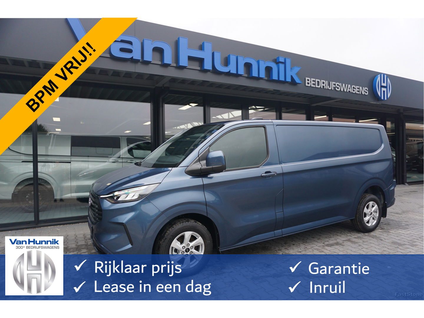 Ford Transit Custom 300L 136PK Limited BPM VRIJ!! Navi, Cam, Adap. Cruise, 16" LM!! NR. A250