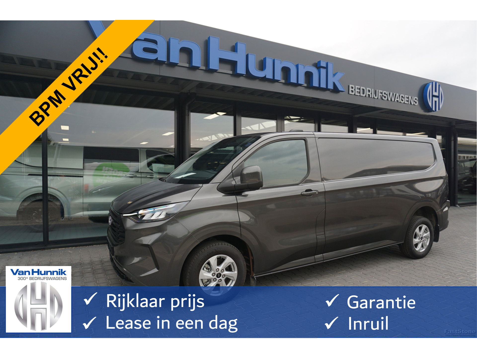 Ford Transit Custom 300L 136PK Limited AUT BPM VRIJ!! Navi, Cam, Adap. Cruise, 16" LM!! NR. A25