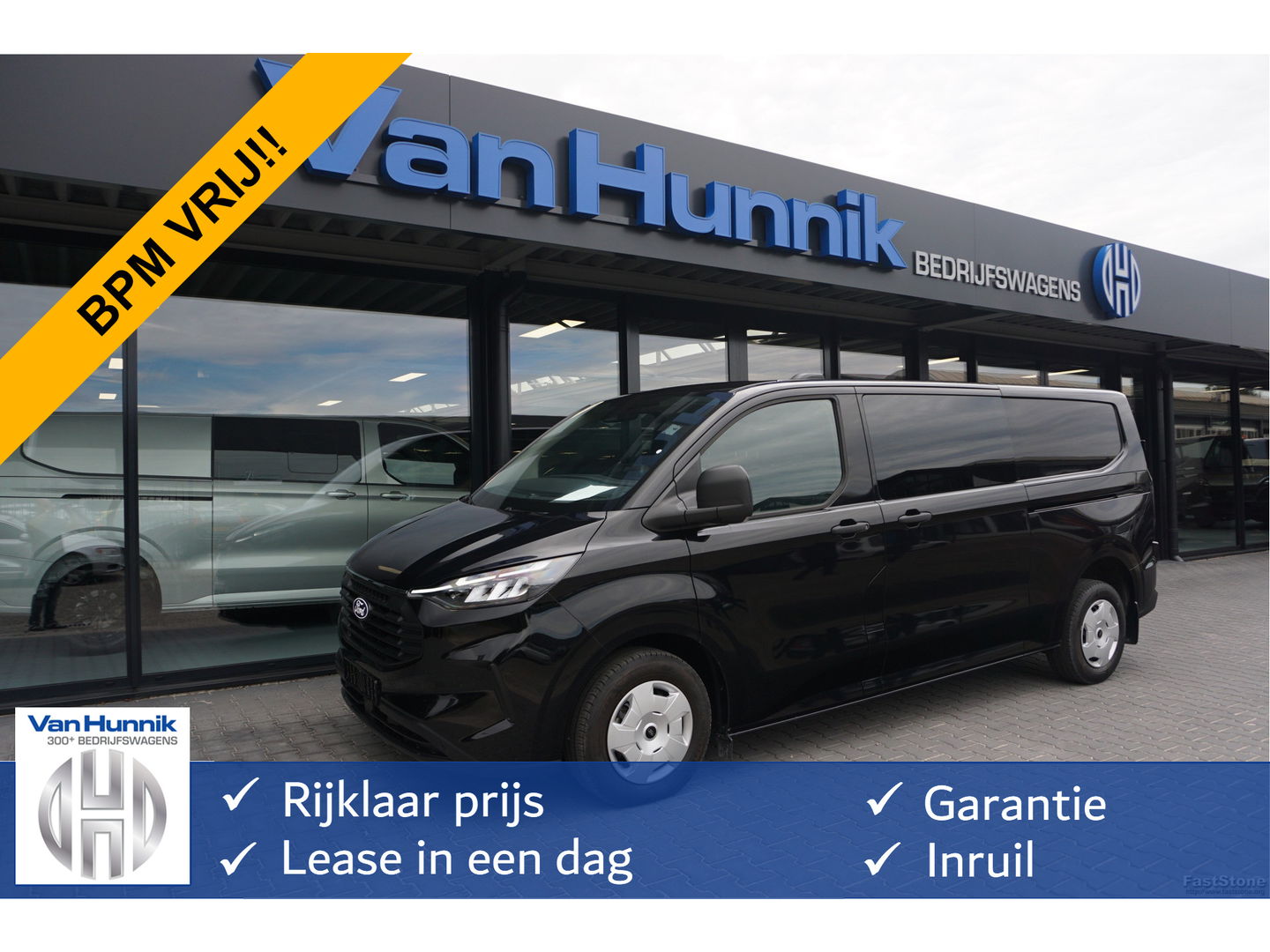 Ford Transit Custom 320L 136PK Trend DC AUT BPM VRIJ!! 13" Sync4 Navi, ACC, Camera, 2x Schuifdeur!! NR. A74