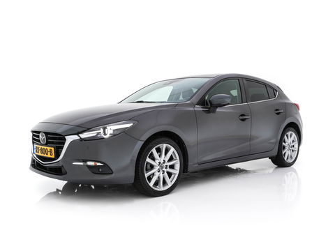 Mazda 3 2.0 SkyActiv-G 120 GT-M (INCL-BTW) *LUXURY-LEATHER | FULL-LED | ADAPTIVE-CRUISE | BLIND-SPOT |  BOSE-SOUND | CAMERA | KEYLESS | DAB+ | HEATED-SPORTSEATS | NAVI-FULLMAP | HEAD-UP | PRIVACY-GLASS | LANE-ASSIST | 18''A