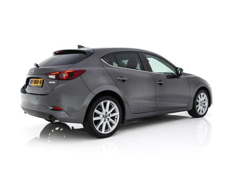 Mazda 3 2.0 SkyActiv-G 120 GT-M (INCL-BTW) *LUXURY-LEATHER | FULL-LED | ADAPTIVE-CRUISE | BLIND-SPOT |  BOSE-SOUND | CAMERA | KEYLESS | DAB+ | HEATED-SPORTSEATS | NAVI-FULLMAP | HEAD-UP | PRIVACY-GLASS | LANE-ASSIST | 18''A