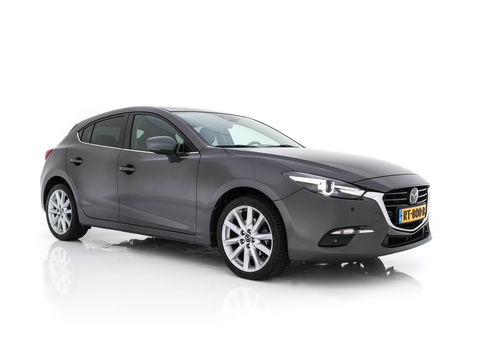 Mazda 3 2.0 SkyActiv-G 120 GT-M (INCL-BTW) *LUXURY-LEATHER | FULL-LED | ADAPTIVE-CRUISE | BLIND-SPOT |  BOSE-SOUND | CAMERA | KEYLESS | DAB+ | HEATED-SPORTSEATS | NAVI-FULLMAP | HEAD-UP | PRIVACY-GLASS | LANE-ASSIST | 18''A