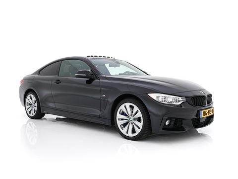 BMW 4 Serie Coupé 435d xDrive Aut. *PANO | HEAD-UP | ADAPTIVE-CRUISE | LUXURY-LEATHER | FULL-LED | HARMAN/KARDON | MEMORY-PACK | HEATED-SPORTSEATS | KEYLESS | NAVI-FULLMAP | CAMERA | DAB+ | ECC | PDC | 18''ALU | TOWBAR*