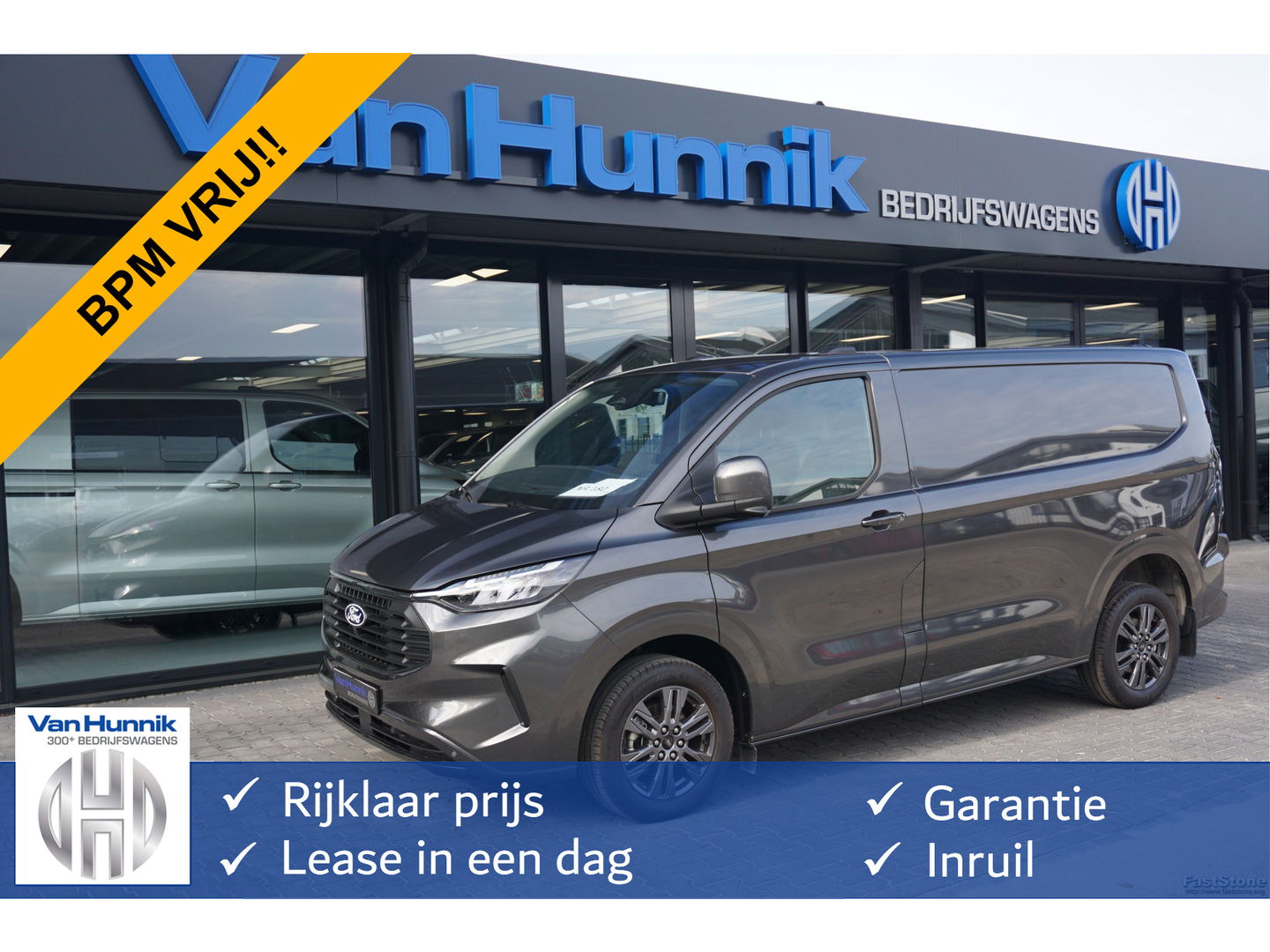 Ford Transit Custom 300S 150PK Limited BPM VRIJ!! Navi, Cam, Adap. Cruise, 17" LM, Trekhaak!! NR. A185