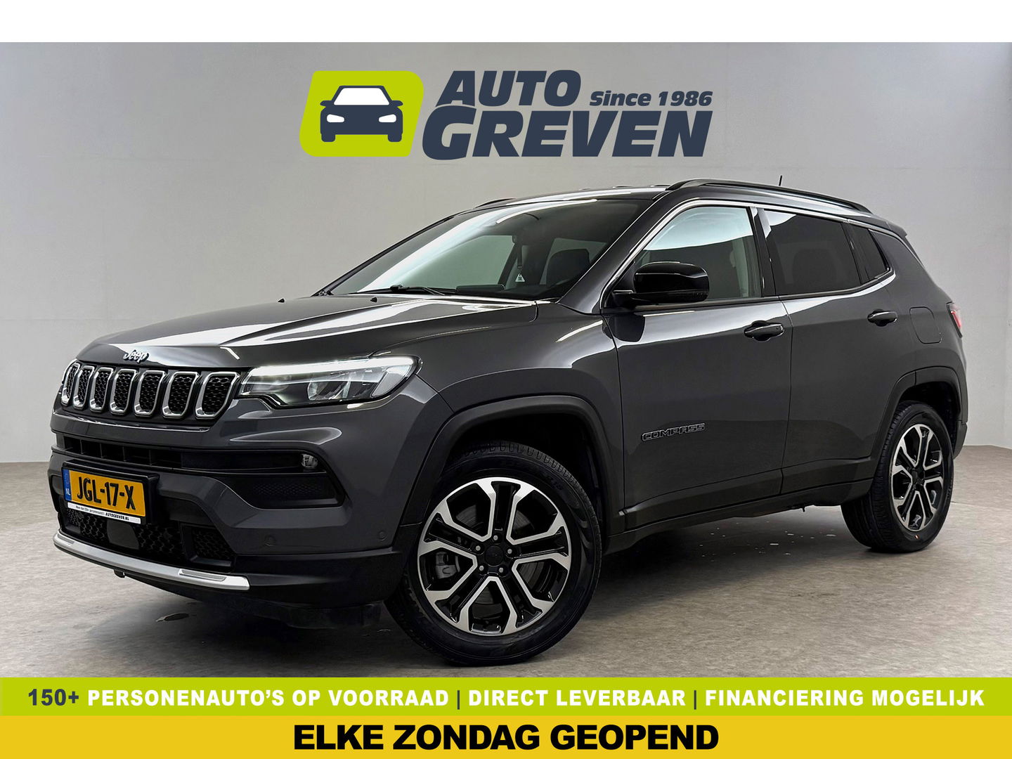 Jeep Compass 4xe 190 Plug-in Hybrid Electric Limited | Virtual | LED | Carplay | Camera | Adaptive Cruise | Parkeersens.