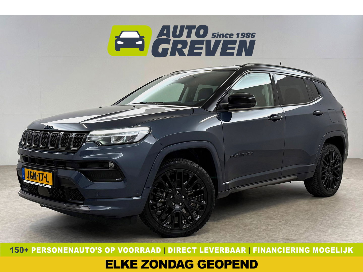 Jeep Compass 4xe 240PK Plug-in Hybrid Electric S | Virtual | Camera | Verwarmd stuur/stoel | Carplay | Leder | Keyless