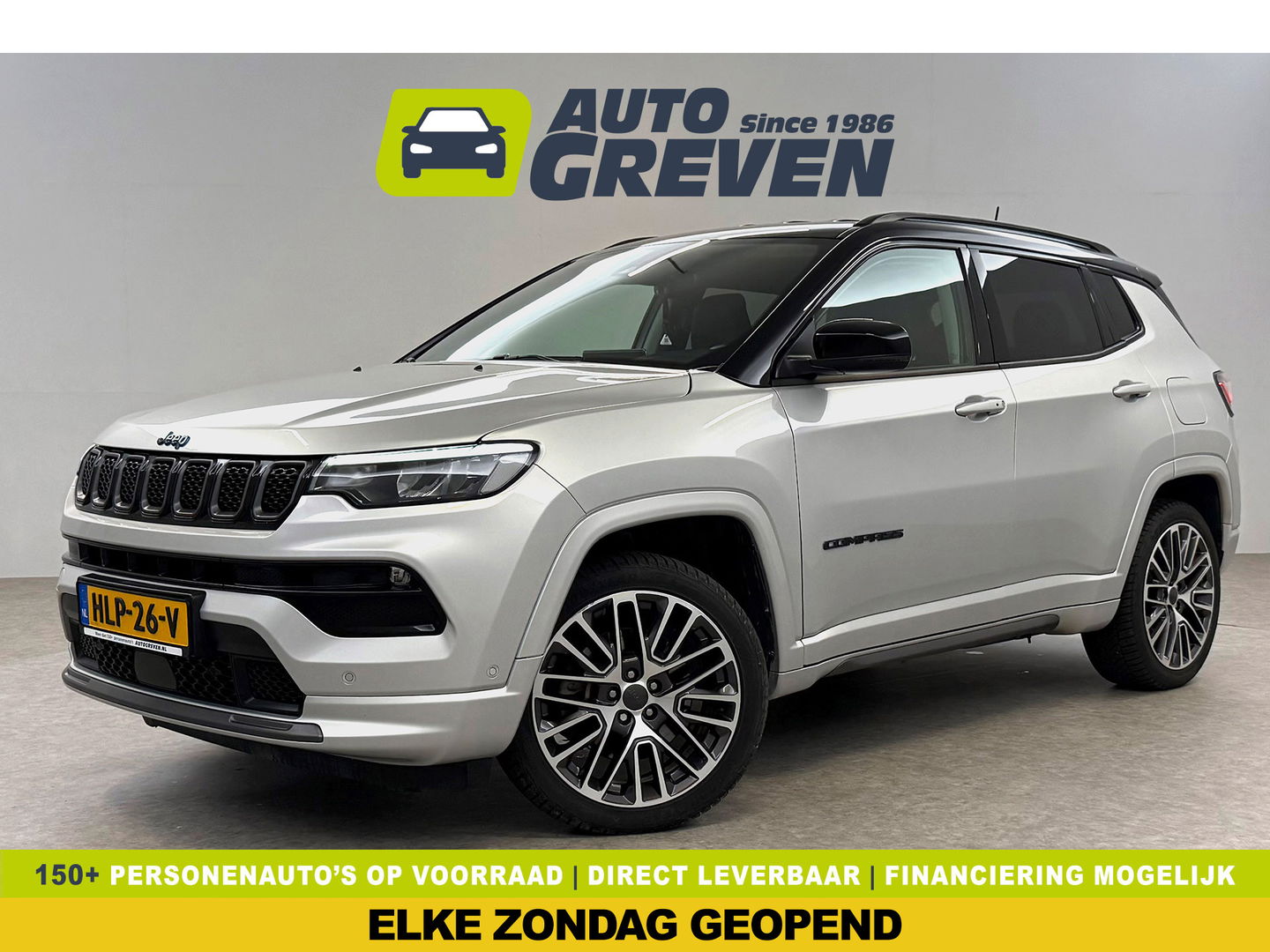 Jeep Compass 4xe 240PK Plug-in Hybrid Electric S | Virtual | Carplay | Camera | LED | Adaptive Cruise | Keyless