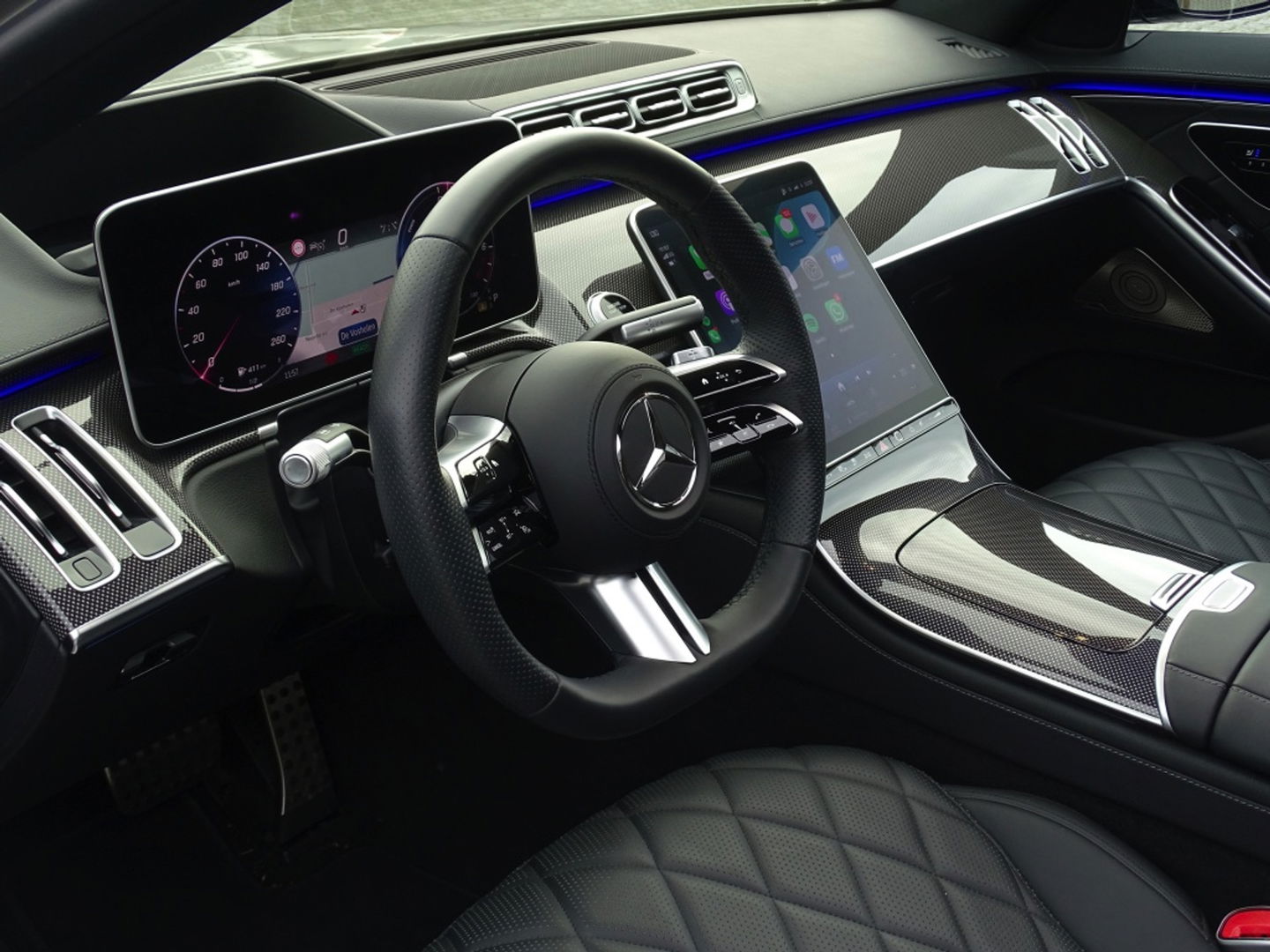Mercedes-Benz S-Klasse 580 e 4M 510PK Lang AMG L. Designo / Burmester / carbon / VIP