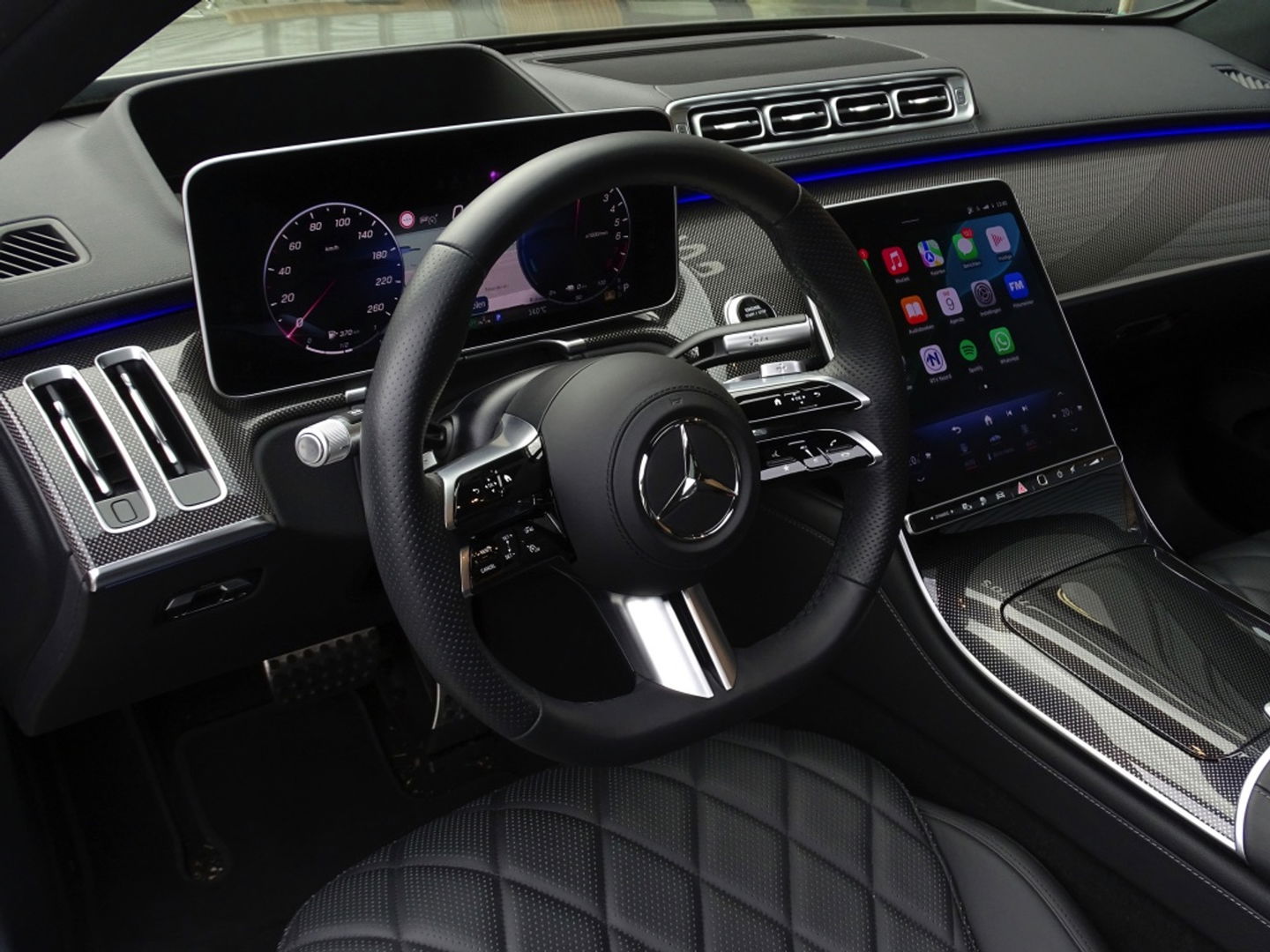 Mercedes-Benz S-Klasse 580 e 4M 510PK Lang AMG L. Designo / Burmester / carbon / VIP