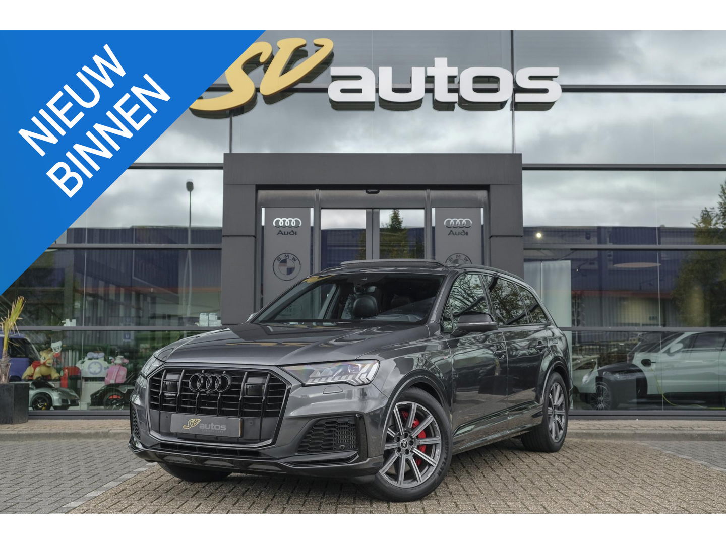 Audi Q7 60 TFSIe 455pk Competition Hybrid Panoramadak *BTW* Head-up Trekhaak elektrisch Leder Adaptive cruise DAB Carplay