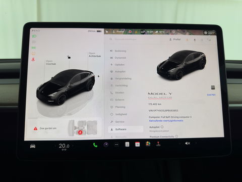 Tesla Model Y Performance AWD 75 kWh {SOH-84%} [ 3-Fase ] (INCL-BTW) Aut. *PANO | AUTO-PILOT | LUXURY-LEATHER | TOP-VIEW | NAVI-FULLMAP | MATRIX-LED | DIGI-COCKPIT | KEYLESS | CAMERA | DAB+ | HEATED-COMFORTSEATS | PRIVACY-GLASS | 21''ALU*