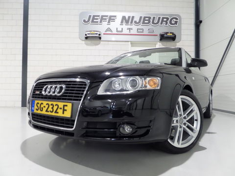 Audi A4 Cabriolet 2.0 TFSI S-Line "Automaat" Leer Xenon Stoelverwarming Bose Cruise-control Youngtimer in uniek mooie staat!